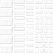 Organizzatore per cassetti - contenitori per cassetti trasparenti in plastica - 60 pezzi