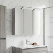Mobiletto per specchio da bagno con lo scaffale Grigio Sonoma 889132