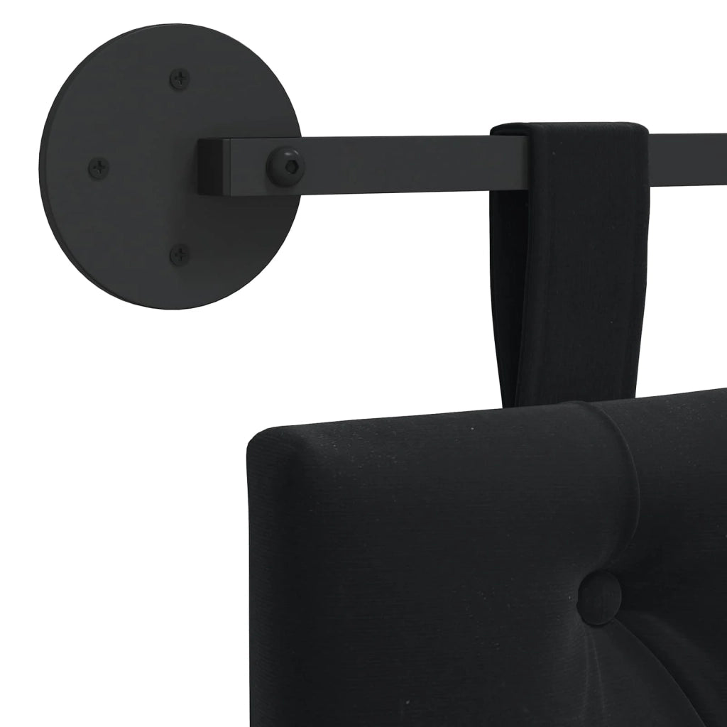 Testiera sospesa Con luce LED Nero Velluto 42032198