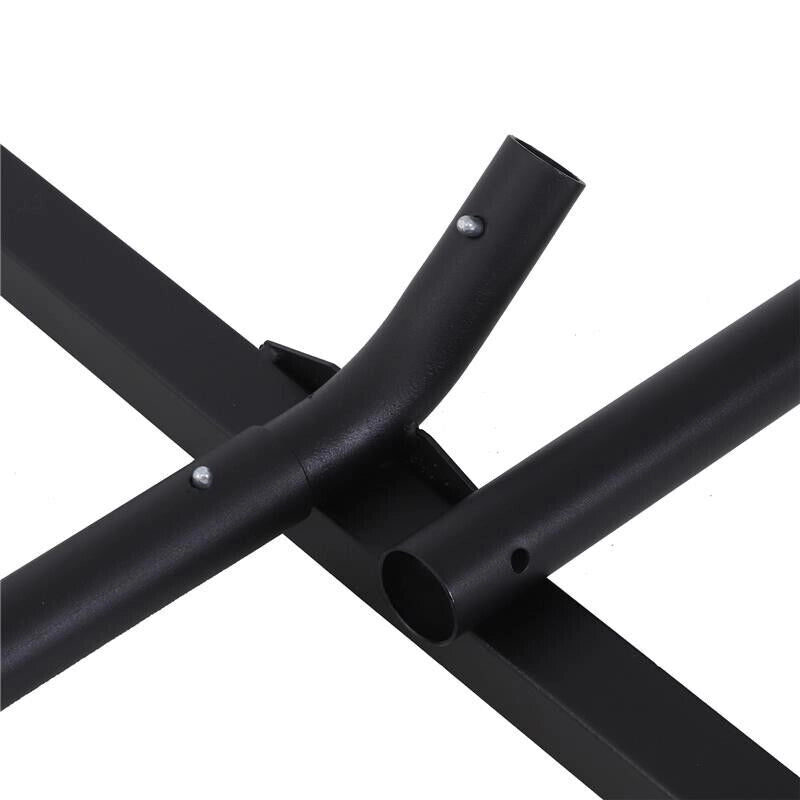STRUTTURA PORTANTE PER AMACA SUPPORTO MAX 150 KG IN METALLO 360X92X115 CM NERO