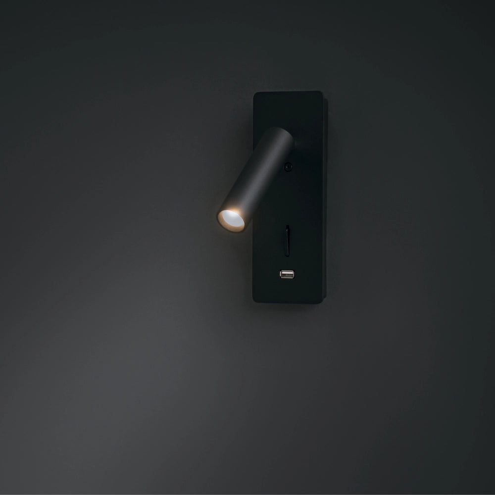 Applique Maytoni Mirax nera LED 3W 3000K luce calda