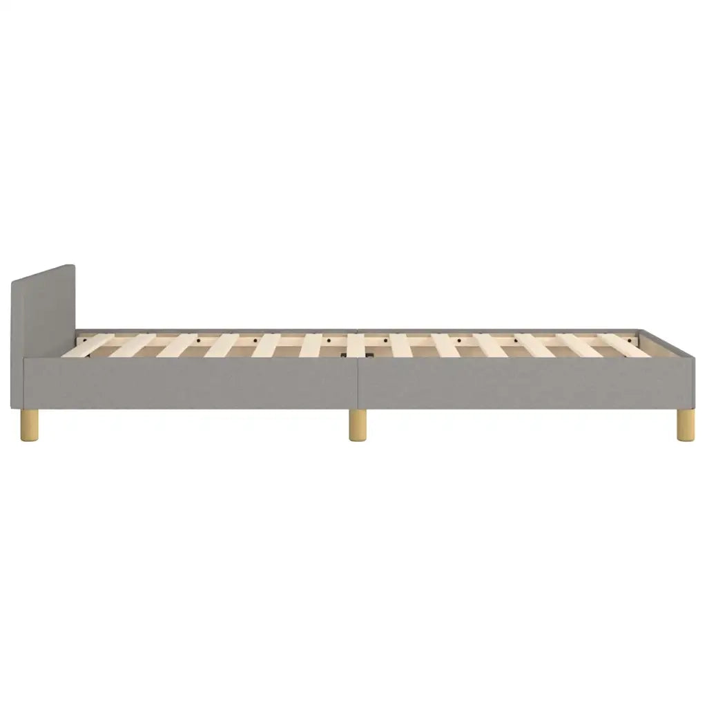 Giroletto senza Materasso Grigio Chiaro 90x190 cm Tessuto 347375