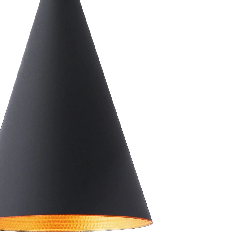 LÚZETE - LAMPADA A SOSPENSIONE IN ACCIAIO NERO Ø 18,5 CM ODELL