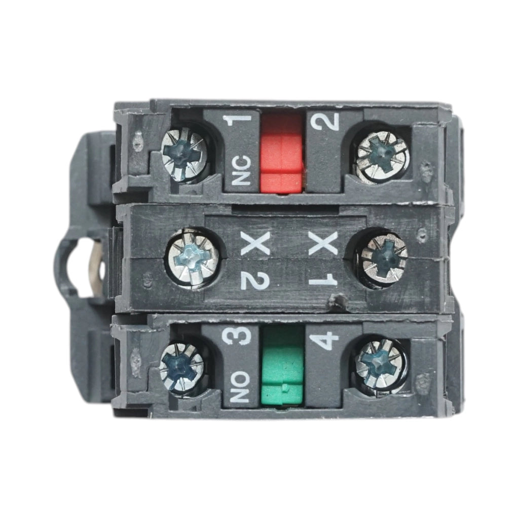 Pulsante con ritorno e segnalazione LED giallo 1NO+1NC, 24V/10A TB5 Breckner Germany