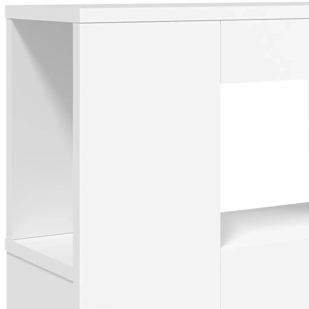 Testiera | Testata LED Bianca 180x18,5x103,5 cm Legno Multistrato