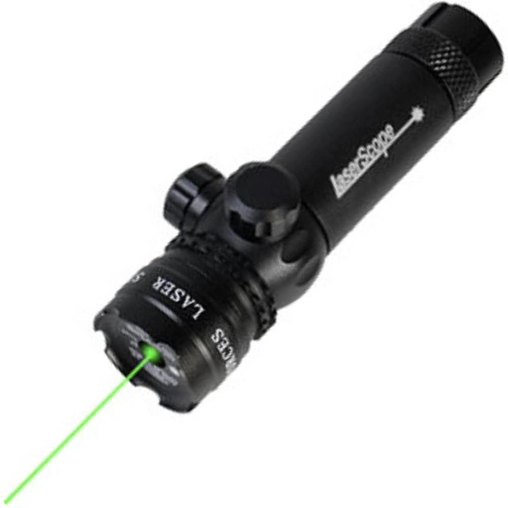 Trade Shop - Puntatore Di Precisione Con Laser Verde 5mv Mirino Per Cannocchiale Fucile 300m -