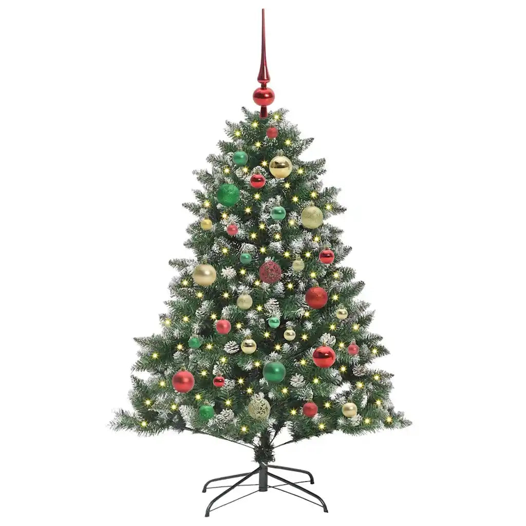 Albero di Natale artificiale con 150 LED Verde 120 cm 3395217