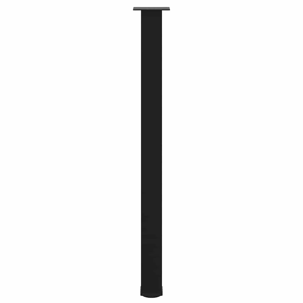 Set di 4 gambe moderne regolabili per tavolo da bar 110-112 cm in acciaio verniciato a polvere nero 02_0056777