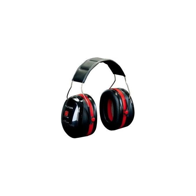 3M H540A-411-SV Peltor Optime III Cuffie antirumore protezione acustica SNR 35 dB EN 352 colore Nero Rosso