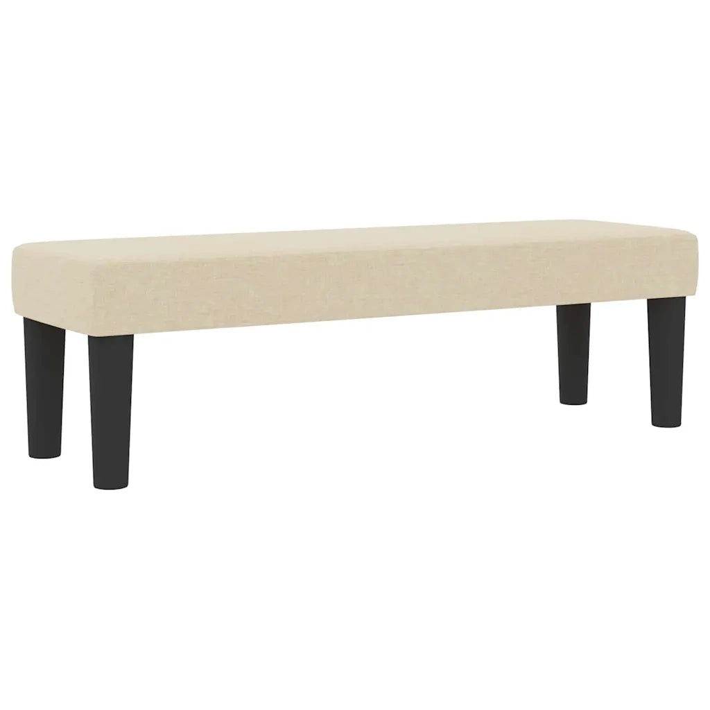 Letto a molle con materasso Crema 160 x 200 cm Tessuto