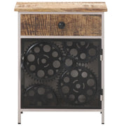 Comodino 40x30x50 cm in Legno di Mango Grezzo 323738