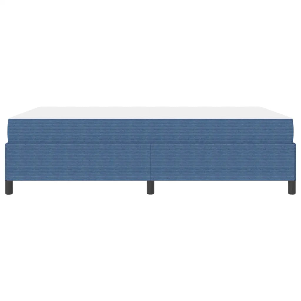 Struttura del letto con materasso Blu 160 x 200 cm Tessuto