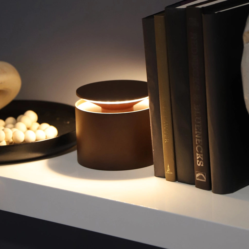 Lampada a led da tavolo Push Up Corten portatile e ricaricabile