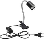 Lampadario riscaldato con supporto 360 gradi per lampadina con chiusura per rettili - acquario - tartaruga - lucertola - serpente - 220 V.