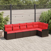 Set Divano da Giardino 6 pcs Marrone polyrattan 3354053