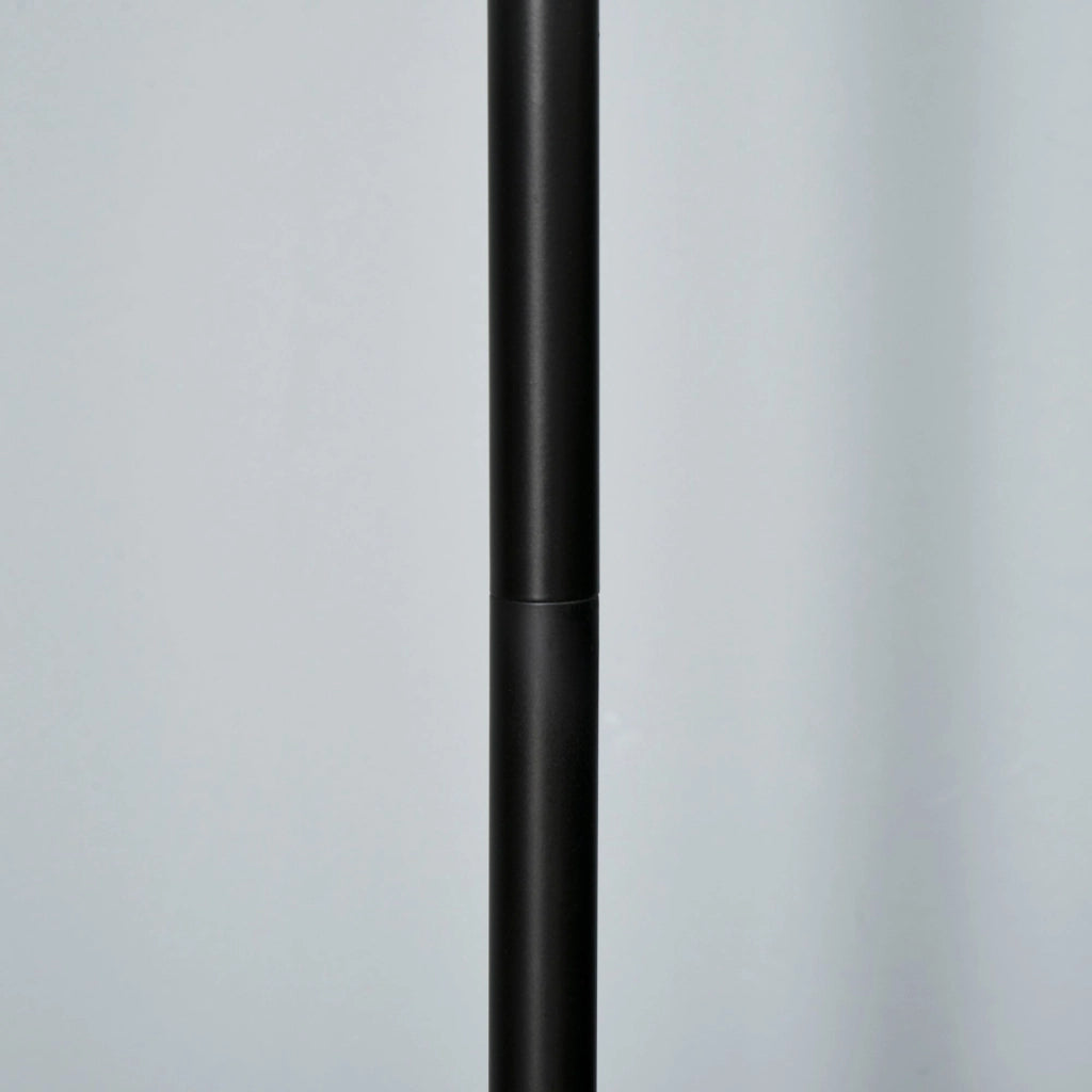 Lampada da Terra con Paralumi E27 in Metallo Nero
