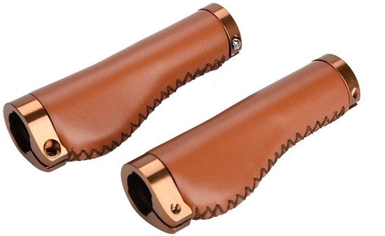 Manubri in pelle per bicicletta - 1 coppia di manubri per bicicletta - pelle PU - copertura del grilletto - copertura del freno - manubrio per accessori per bicicletta - presa comoda - accessori per bicicletta per biciclette retrò
