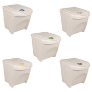 Contenitori Impilabili per Rifiuti 3 pz Bianco 75L Polipropilene CFW6746322