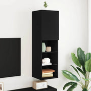 Mobile TV-Credenza per TV-Console TV Nero 30,5 x 30 x 102 cm Legno multistrato