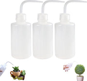Flacone da 250 ml con bocchetta a sifone - Bevallatrice in plastica bianca - Flacone sicuro per etichette a casa, ufficio, piante e fiori - Dimensioni 25x22x6cm flaconi con coperchio