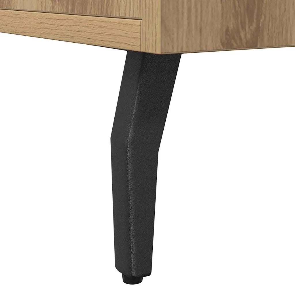 Credenza-Buffet-Armadio da cucina Rovere Artigianale 100x36x60 cm in Legno Multistrato 998035
