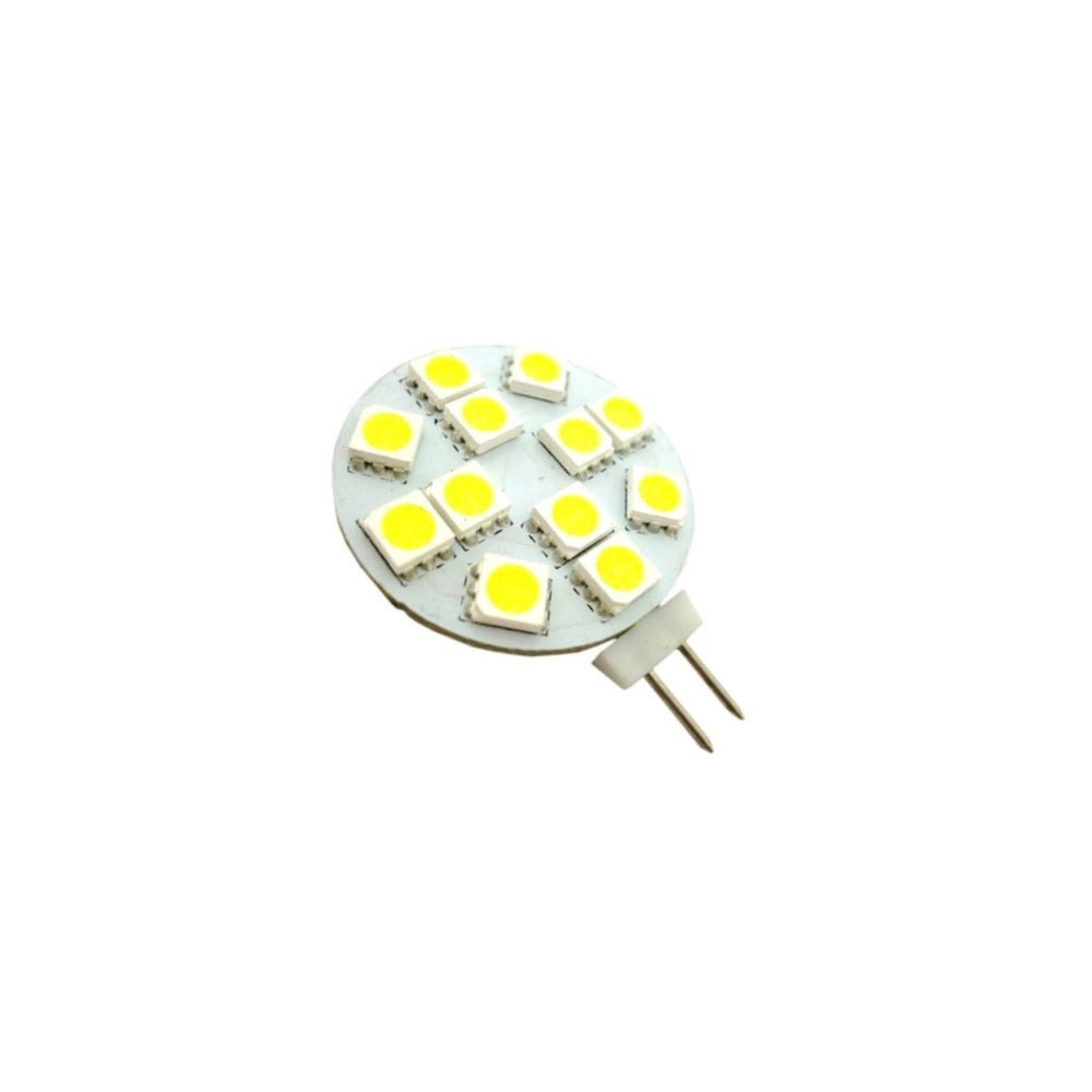 Trade Shop - Lampada Lampadina Led 12 Smd 5050 Attacco G4 A Spillo Luce Fredda 6500k 1.2w -