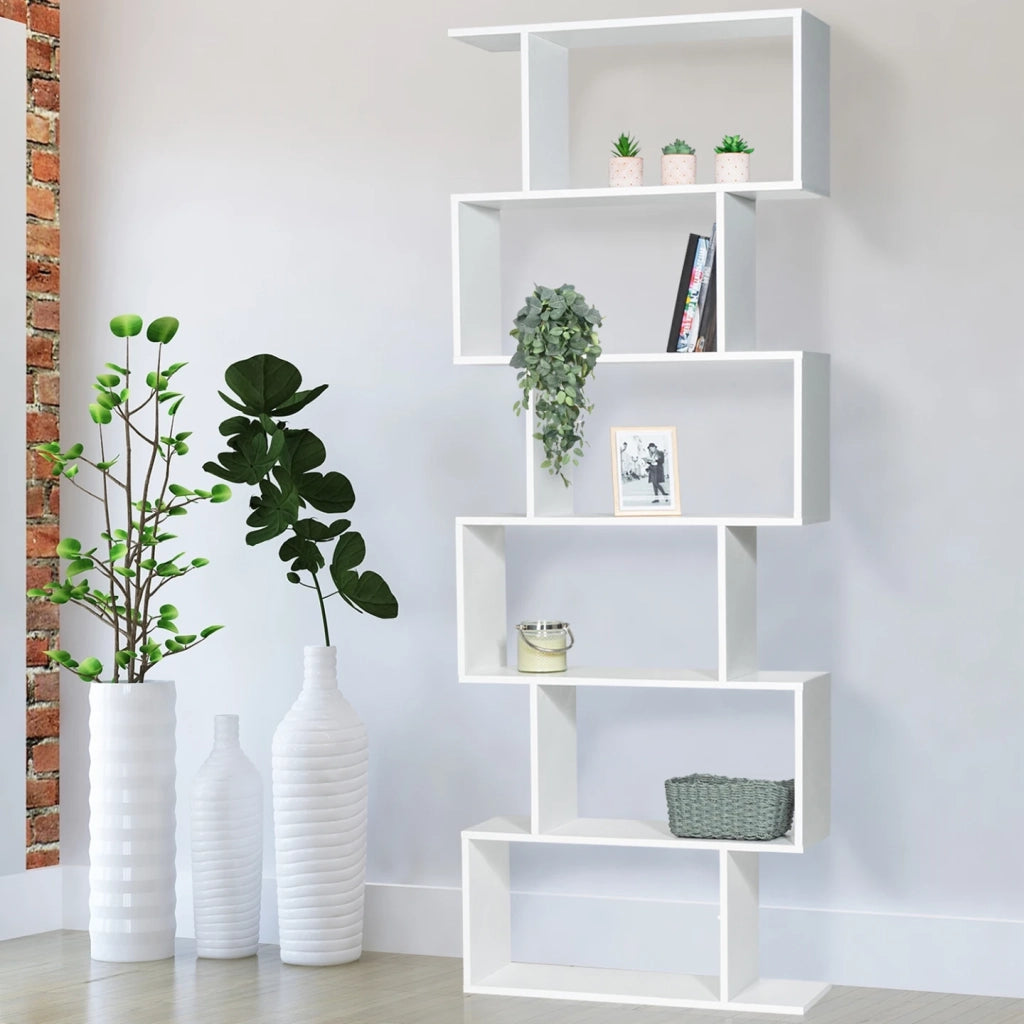 IDMarket - Libreria SOFIA form S legno bianco 189 cm