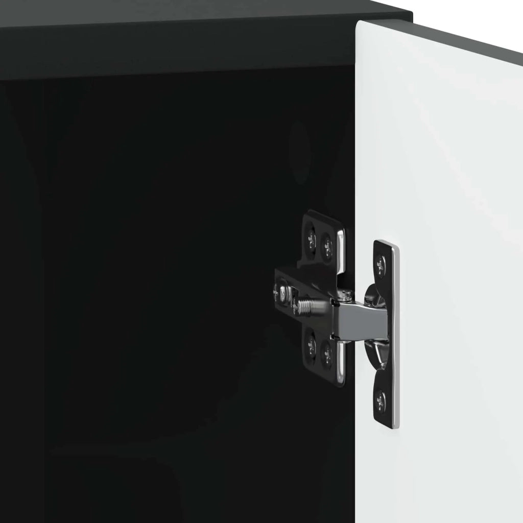 Armadio da Notte Nero 43 x 34,5 x 50 cm Legno ingegnerizzato 893877