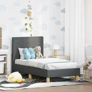 Struttura letto per bambini con testata Grigio scuro Tessuto 42010980