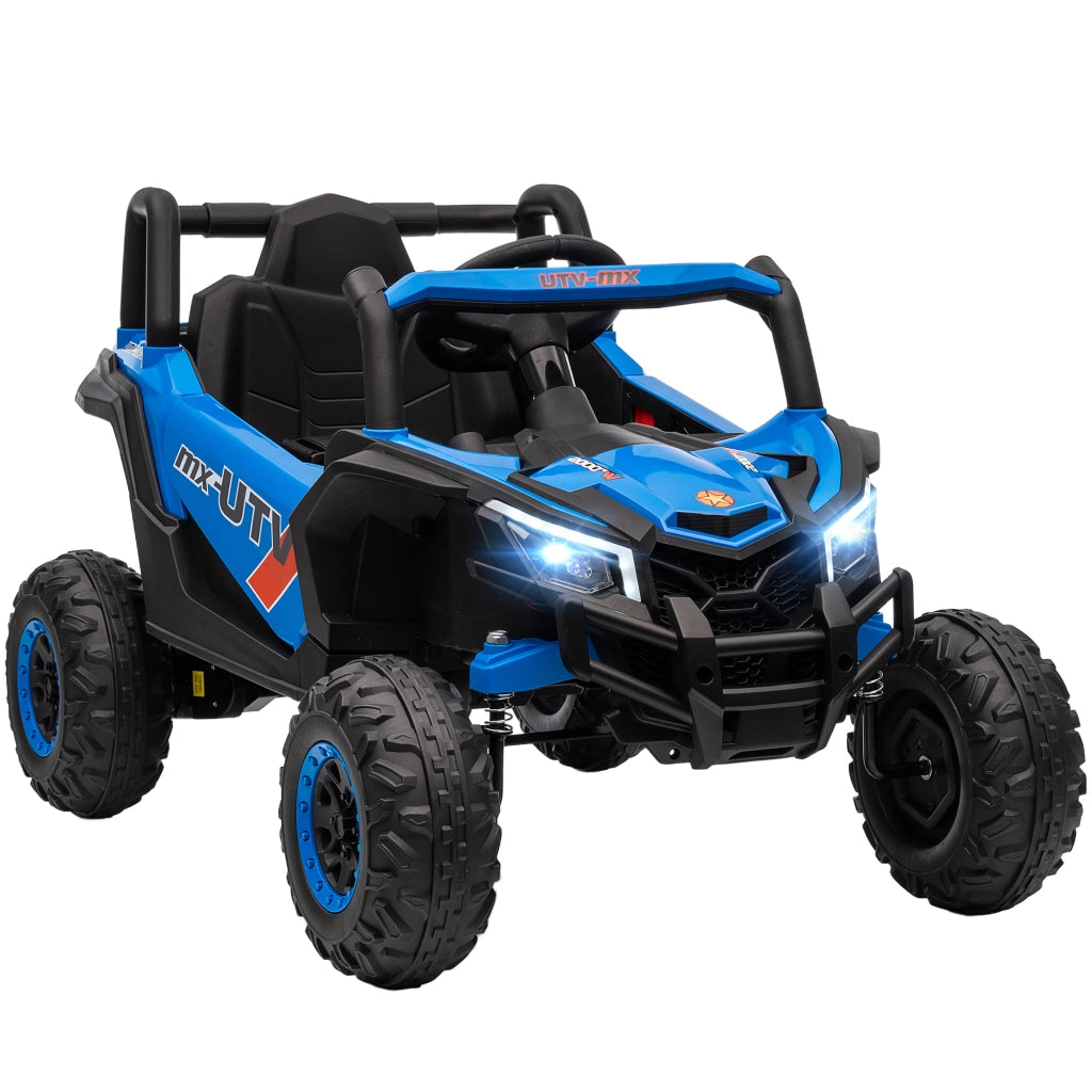 Casetta UTV Elettrica per Bambini ¨C Zephmum ¨C Blu, 12V, Telecomando 2.4G