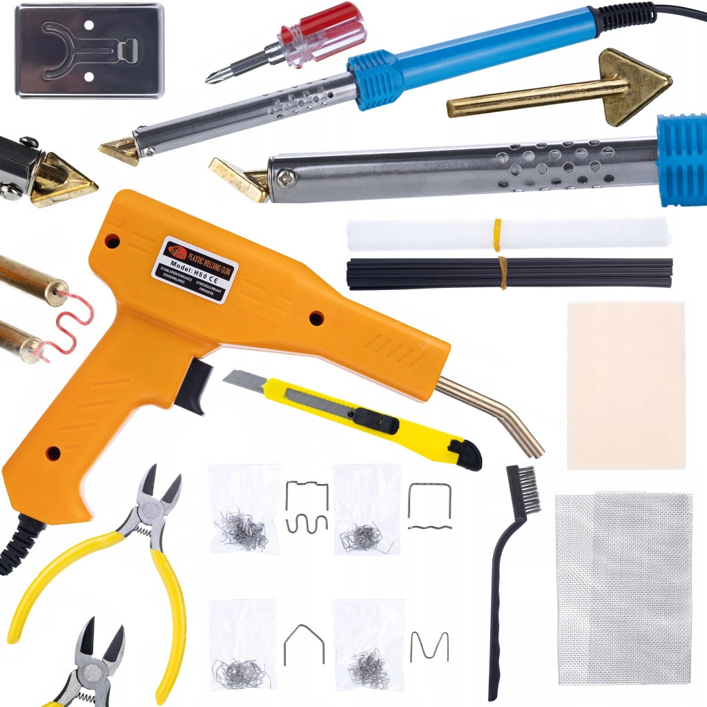 Saldatore a Ferro Blue Lark 80W BL80W con Set Accessori | Versatilità e Sicurezza | Riparazione e Rinforzo Plastica