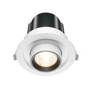 Maytoni Lampada da Incasso Hidden 1 luce LED integrato bianco alluminio