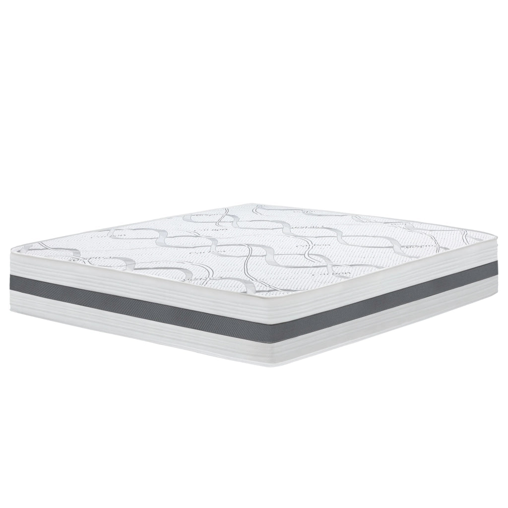 Materasso in Memory Foam a Una Piazza e Mezza 130x185 Altezza 22 cm | Rigidità media/alta | Tessuto Anallergico e Traspirante | Proprieta' Ortopediche Automodellanti | Prodotto in Italia