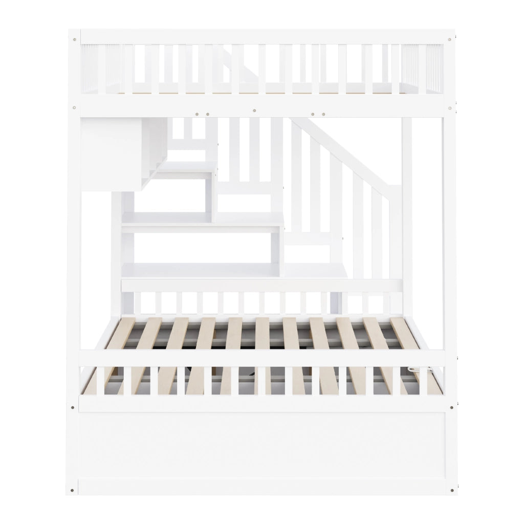 letto a castello legno bianco 140 x 200 cm