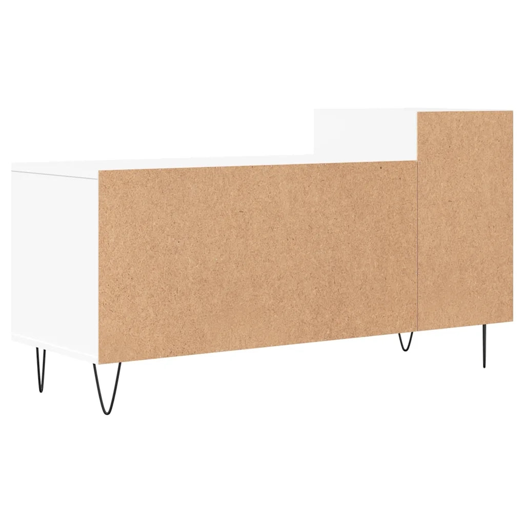 Mobile Porta TV-Mobile per TV-Credenza TV Bianco 100x35x55 cm in Legno Multistrato 372673