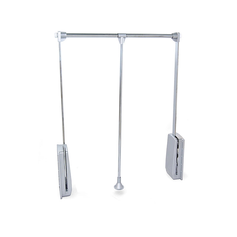 Appendiabiti per armadio Hang, larghezza regolabile 450-600 mm, Acciaio e Tecnoplastica, Verniciato nero