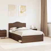 Struttura del letto-Giroletto Rovere Marrone 120 x 200 cm Pino massello 243268