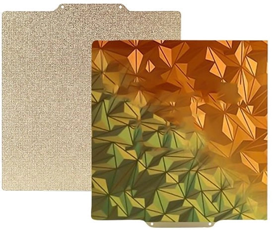 Piatto di costruzione doppio 220 x 220 mm - Spray PEI / PEO Kameleon - Piatto flessibile - Adesione forte - Adatto per stampante 3D - Piatto per stampante 3D