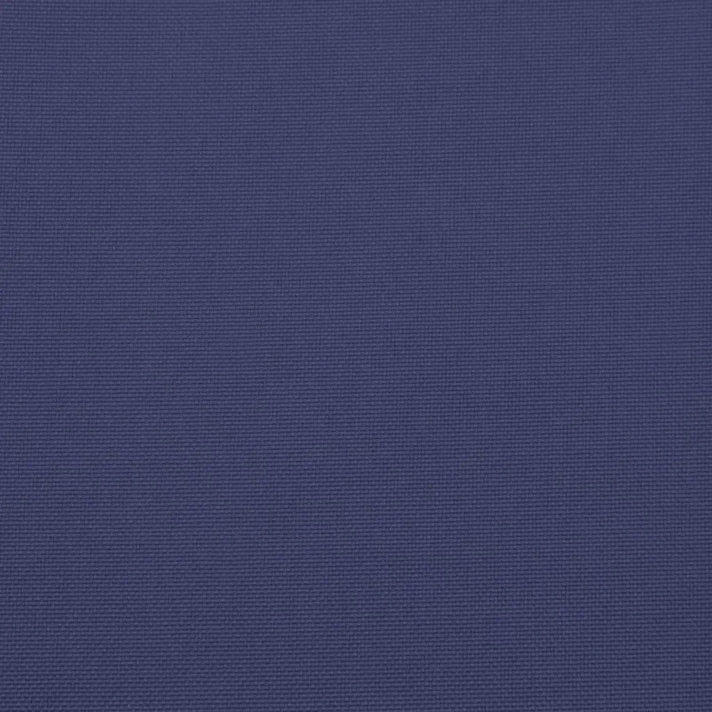 Cuscino Rotondo Blu Marino Ø 60x11 cm in Tessuto Oxford 379345