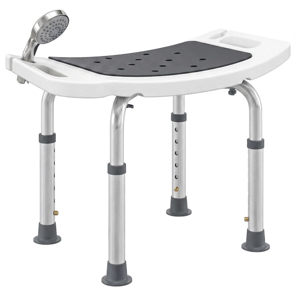 Sgabello da Doccia Regolabile ¨C Minimal ¨C Grigio 39-52cm