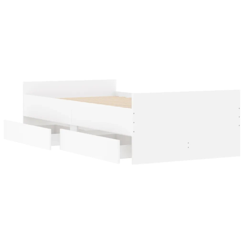 Giroletto con Cassetti Bianco 90x190 cm 3207378