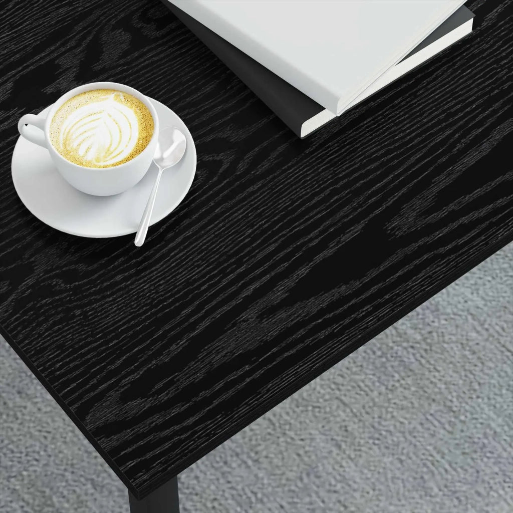 Tavolino da salotto | Tavolino da caff¨¨ | Tavolino da Soggiorno Rovere Nero 100 x 100 x 45 cm