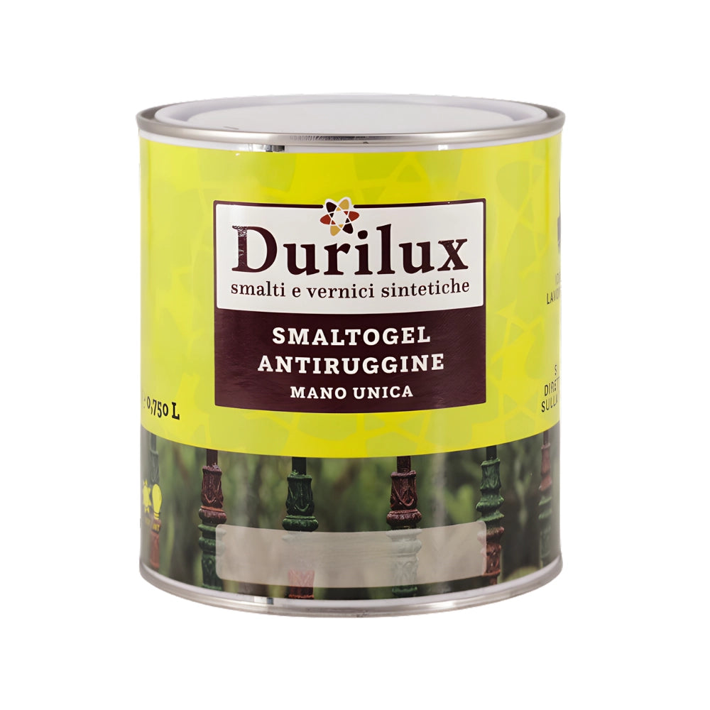 Durilux smalto gel sintetico antiruggine per ferro *** colore- verde muschio - ral 6005, finitura lucida, confezione 1