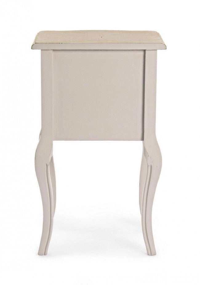Comodino 2 Cassetti Clarisse in Legno