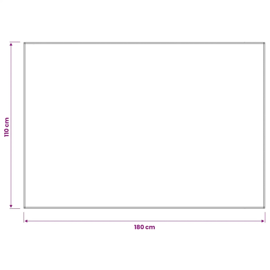 Tovaglia da Tavolo Rettangolare Grigio Chiaro 110 x 180 cm 42039961