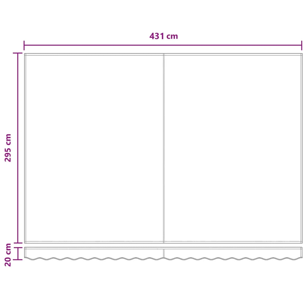 Tenda retrattile Grigio chiaro e bianco 450 × 300 cm 3426234