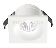 GFA851C- FARETTO DA INCASSO QUADRATO BIANCO LED 3000K 320LM 4W 4,5X4,5CM ALLUMINIO E VETRO