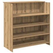 Banco Reception | Scrivania | Tavolo da Ufficio Rovere Artigianale 100x50x103,5cm in Truciolato