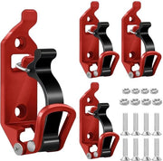 Manubrietti di sostegno - Clip per tetto - Per il trasporto sicuro - Rosso - Supporti di fissaggio per parete - Adatti per attrezzi - Rosso