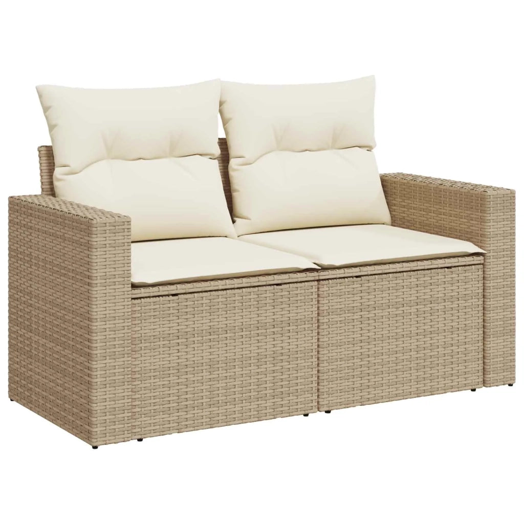 Set di divani 8 pz Beige e Bianco Crema 3448338